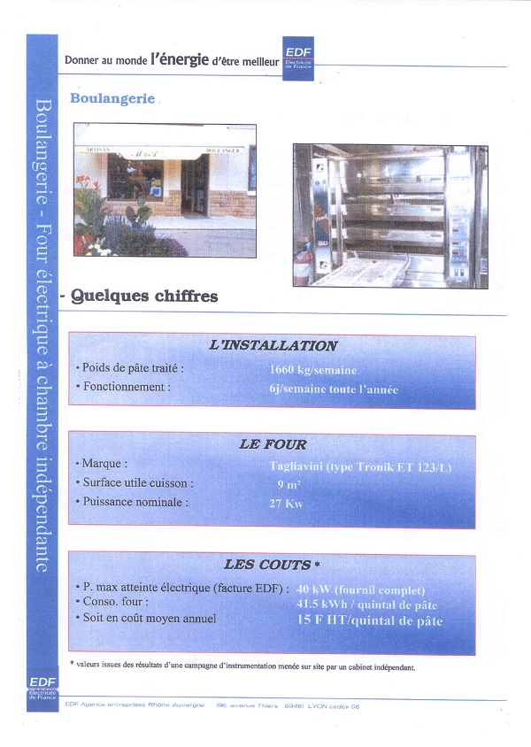 Sarl François | Four à Sol électrique qui consomme le moins du marché