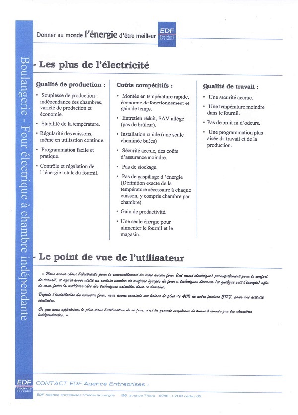 Sarl François | Four à Sol électrique qui consomme le moins du marché